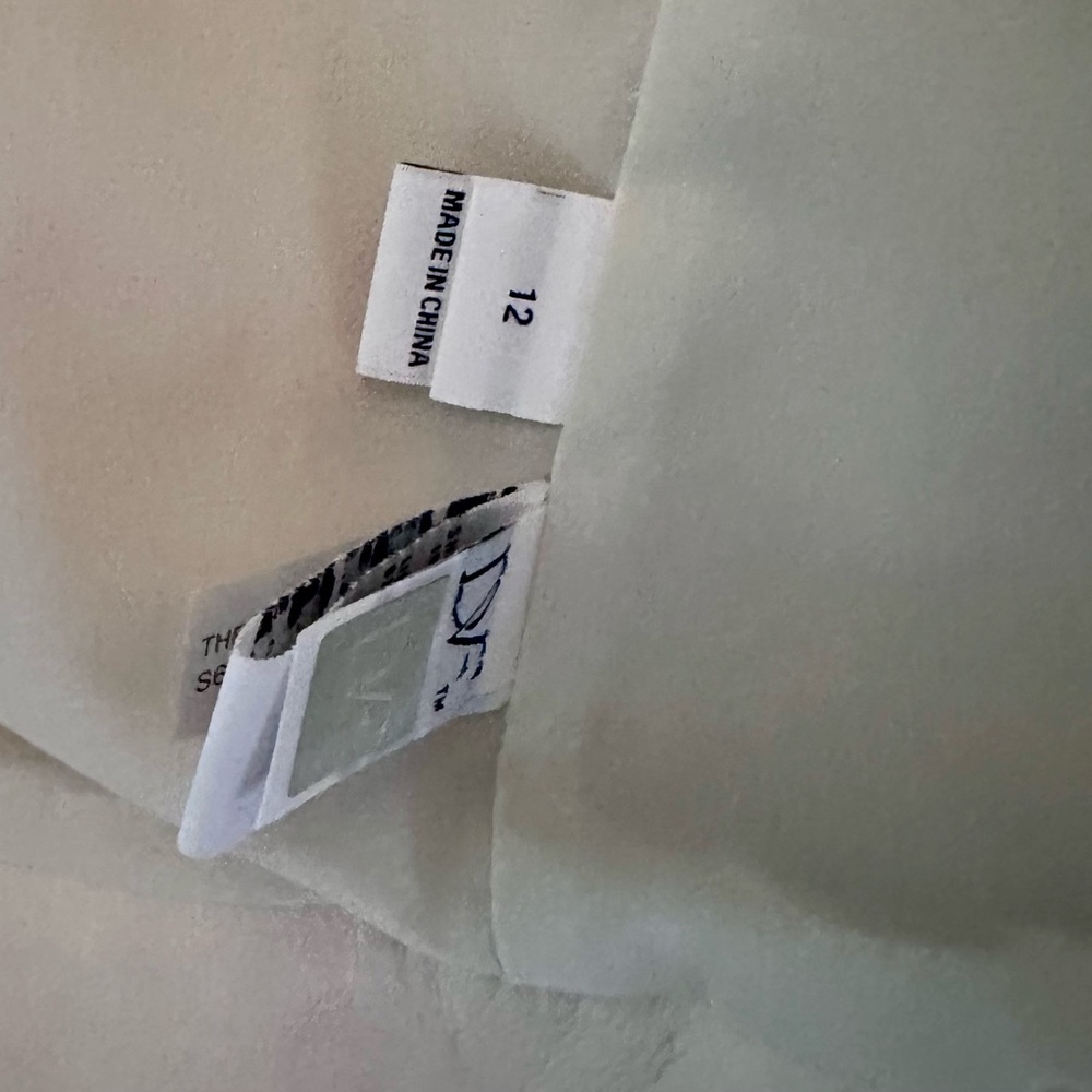 Diane Von Furstenberg White Motorcycle Jacket with gold accents - Picture 6 of 8